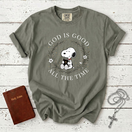 Comfort Colors God Is Good All The Time Christian Bible Faith Gift T-Shirt