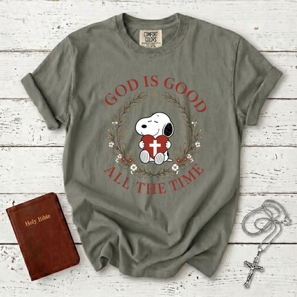 Comfort Colors God Is Good All The Time Christian Faith Jesus Gift T-Shirt