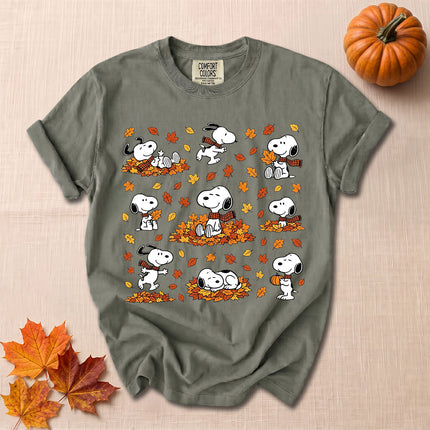 Comfort Colors Fall Autumn Leaves Cozy Season T-Shirt