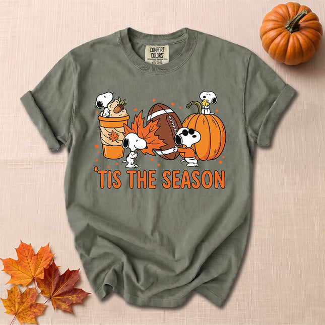 Comfort Colors Fall Football Pumpkin Season T-Shirt