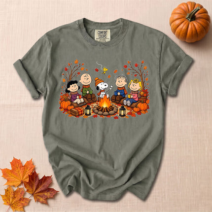 Comfort Colors Fall Autumn Campfire Pumpkin Cozy Season T-Shirt