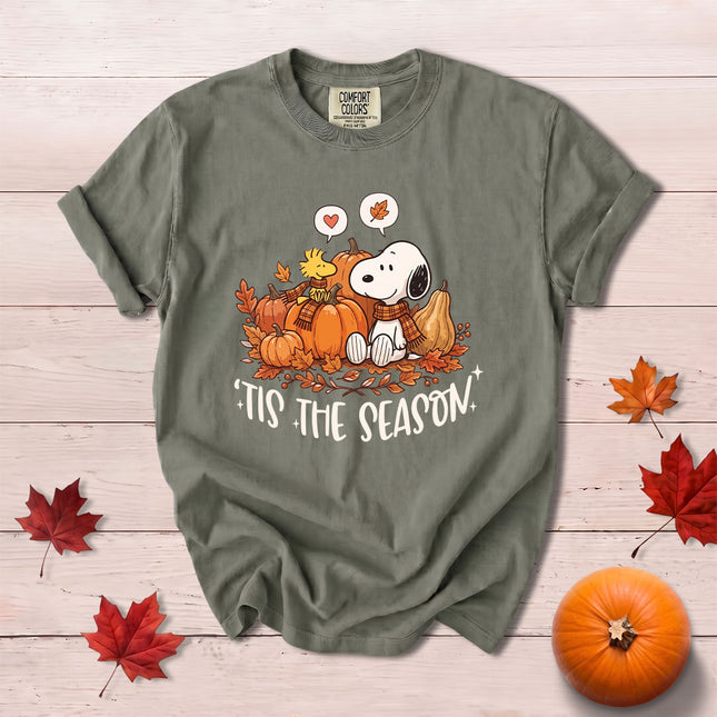 Comfort Colors Fall Autumn Tis The Season Pumpkin Patch Cozy T-Shirt