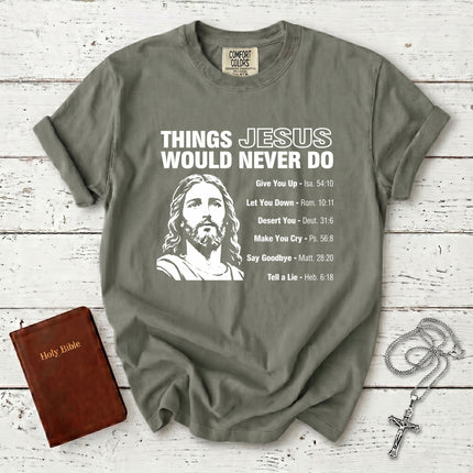 Comfort Colors Christian Bible Verse Promise Faith T-Shirt