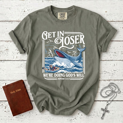 Comfort Colors Funny Christian Gods Will Bible Verse T-Shirt