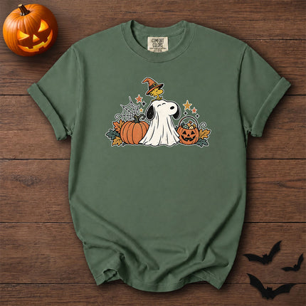 Comfort Colors Cute Ghost Pumpkin Halloween Graphic T-Shirt