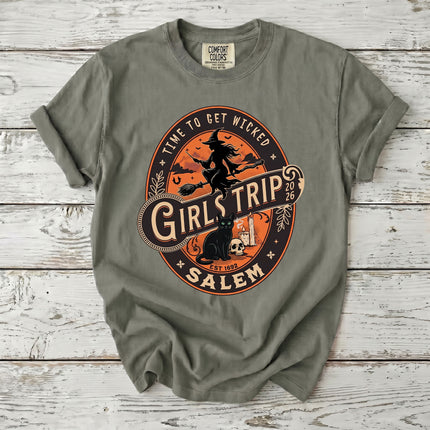 Comfort Colors Salem Girls Trip Wicked 2026 Halloween T-Shirt
