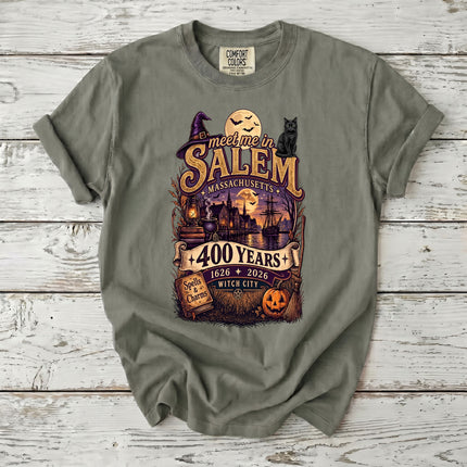 Comfort Colors Salem Witch City 400 Years Massachusetts T-Shirt
