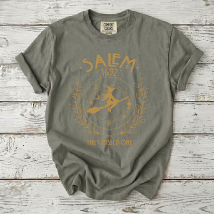 Comfort Colors Salem Witch 1692 Celestial They Missed One T-Shirt
