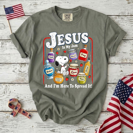Comfort Colors Jesus Is My Jam Here to Spread It Christian T-Shirt