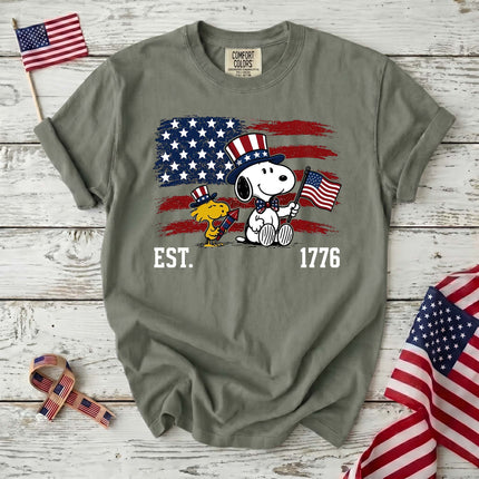 Comfort Colors EST 1776 250th Anniversary USA Uncle Sam Dog T-Shirt