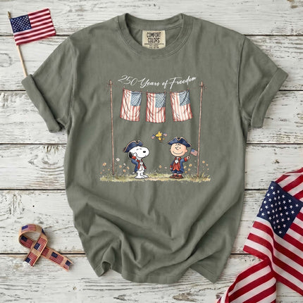 Comfort Colors 250 Years of Freedom USA Colonial Friends T-Shirt
