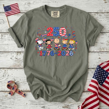 Comfort Colors 250 Years 1776-2026 Patriotic Marching Band T-Shirt