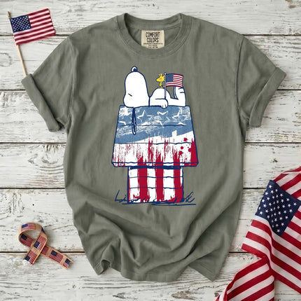 Comfort Colors 250th Anniversary USA Patriotic Doghouse T-Shirt
