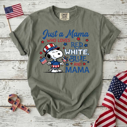 Comfort Colors 250th Anniversary USA Just A Mama T-Shirt