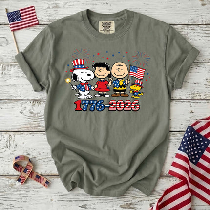 Comfort Colors 1776-2026 Patriotic Squad Fireworks T-Shirt