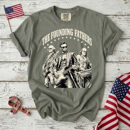 Comfort Colors 250th Anniversary USA The Founding Fathers Rock Band T-Shirt