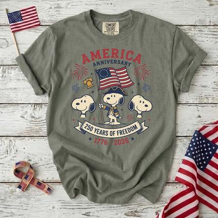 Comfort Colors 250 Years Of Freedom Anniversary T-Shirt