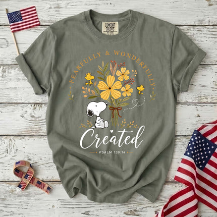 Comfort Colors Fearfully and Wonderfully Created Psalm 139:14 T-Shirt