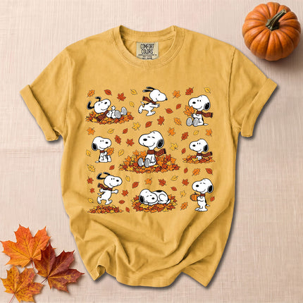Comfort Colors Fall Autumn Leaves Cozy Season T-Shirt