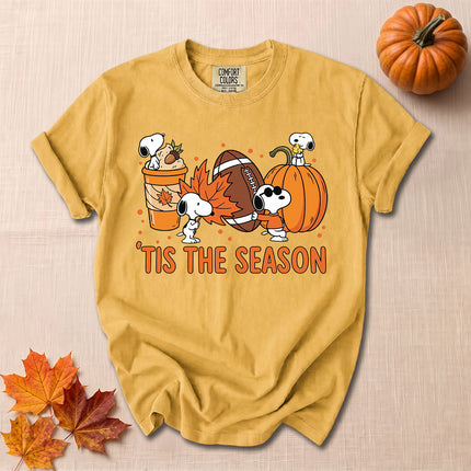 Comfort Colors Fall Football Pumpkin Season T-Shirt