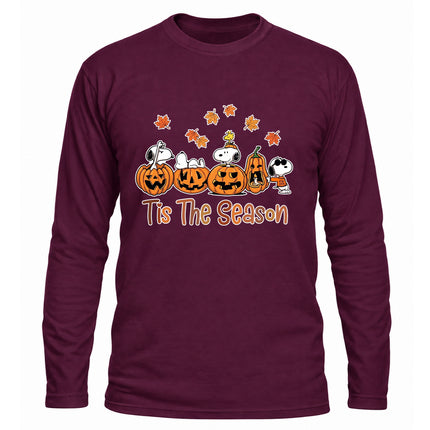 Fall Pumpkin Shirt Tis The Season Autumn Long Sleeve T-Shirt