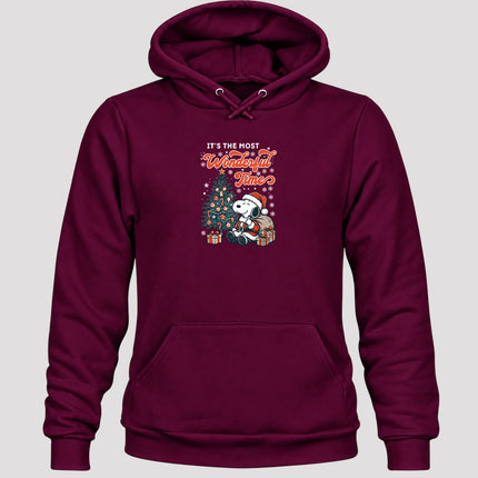 Most Wonderful Time Christmas Tree Holiday Gifts Hoodie