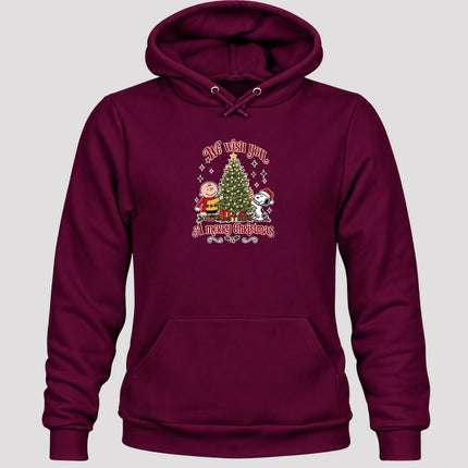 We Wish You a Merry Christmas Festive Tree Graphic Hoodie