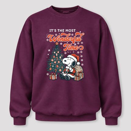 Most Wonderful Time Christmas Tree Gifts Sweatshirt