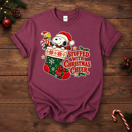 Stuffed With Christmas Cheer Stocking Holiday T-Shirt