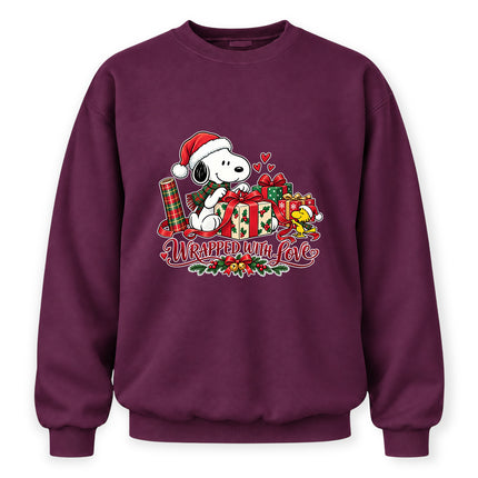 Wrapped With Love Christmas Gift Wrapping Sweatshirt
