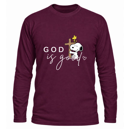 God Is Good Cross Christian Faith Christmas Gift Long Sleeve T-Shirt