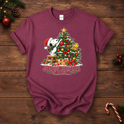 Making Christmas Bright Decorated Tree T-Shirt