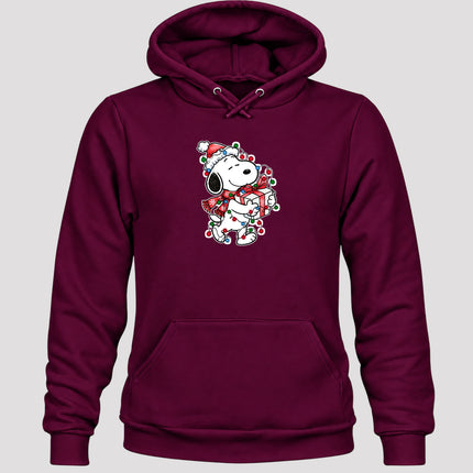 Christmas Lights Wrapped Gift Cozy Christmas Hoodie