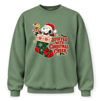 Stuffed With Christmas Cheer Holiday Stocking Sweatshirt