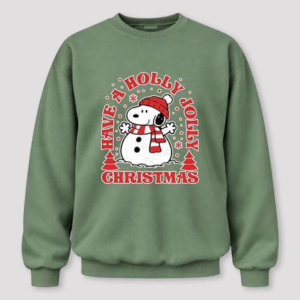 Holly Jolly Christmas Snowflake Winter Scarf Sweatshirt