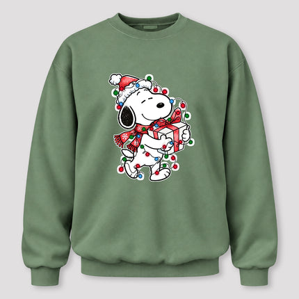 Christmas Lights Wrapped Gift Festive Holiday Sweatshirt
