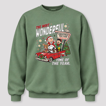 The Most Wonderful Time of the Year Christmas Tree Farm Sweatshirt