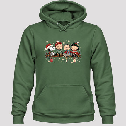 Cozy Christmas Garland Winter Knit Ornaments Hoodie