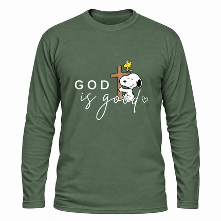God Is Good Cross Christian Faith Christmas Gift Long Sleeve T-Shirt