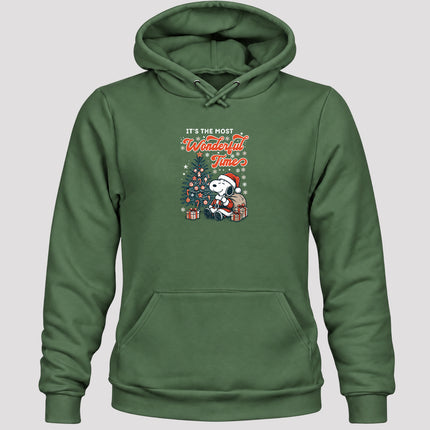 Most Wonderful Time Christmas Tree Holiday Gifts Hoodie