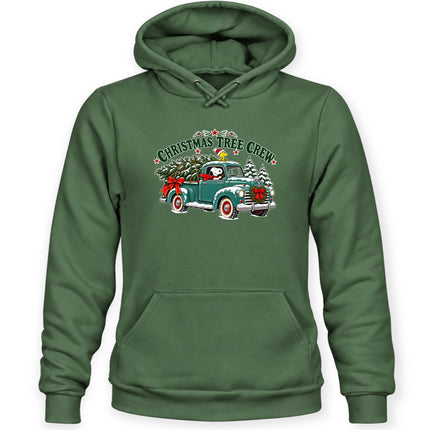Christmas Tree Crew Vintage Pickup Truck Hoodie