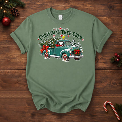 Christmas Tree Crew Vintage Pickup Truck T-Shirt
