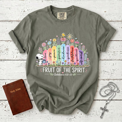 Comfort Colors Fruit of the Spirit Galatians 5:22 Garden Faith T-Shirt