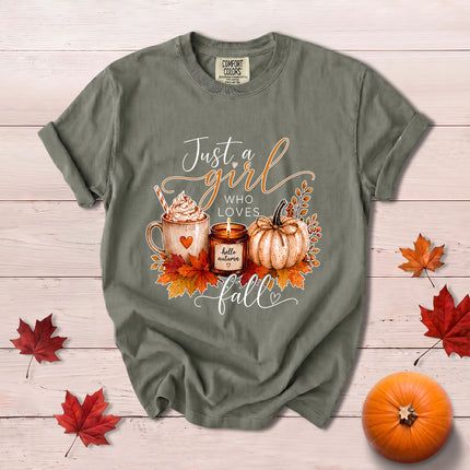 Comfort Colors Fall Autumn Pumpkin Spice Coffee Cozy Season T-Shirt