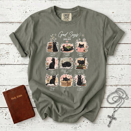 Comfort Colors God Says You Are Bible Verse Christian T-Shirt