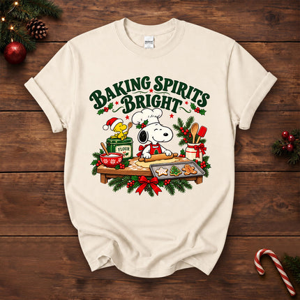 Baking Spirits Bright Christmas Cookie Baking T-Shirt