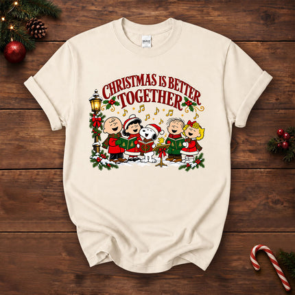 Christmas Is Better Together Caroling Holiday T-Shirt