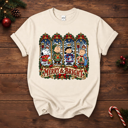 Merry and Bright Christmas Winter Village T-Shirt