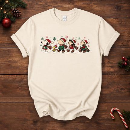 Christmas Friends Winter Walk Holiday T-Shirt