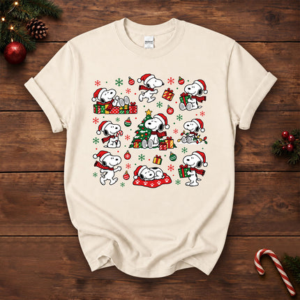 Christmas Santa Hat Gift Pattern T-Shirt
